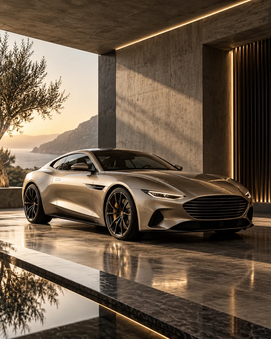 Architectural GT — automotive wall art