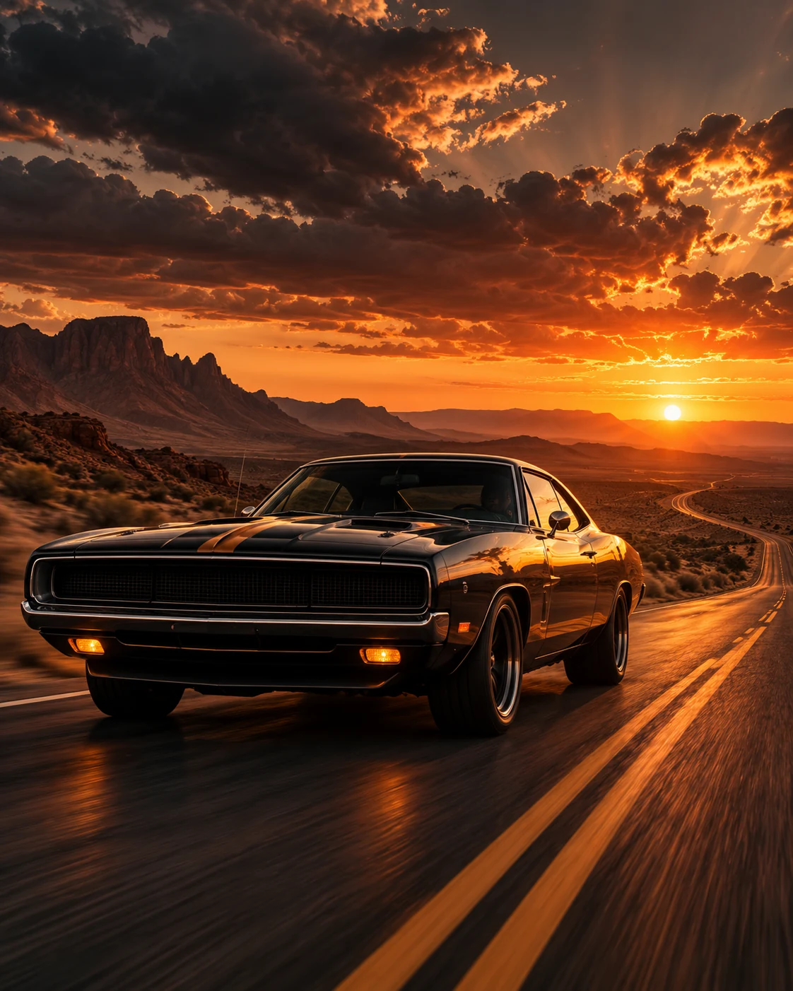 Desert Thunder — automotive wall art