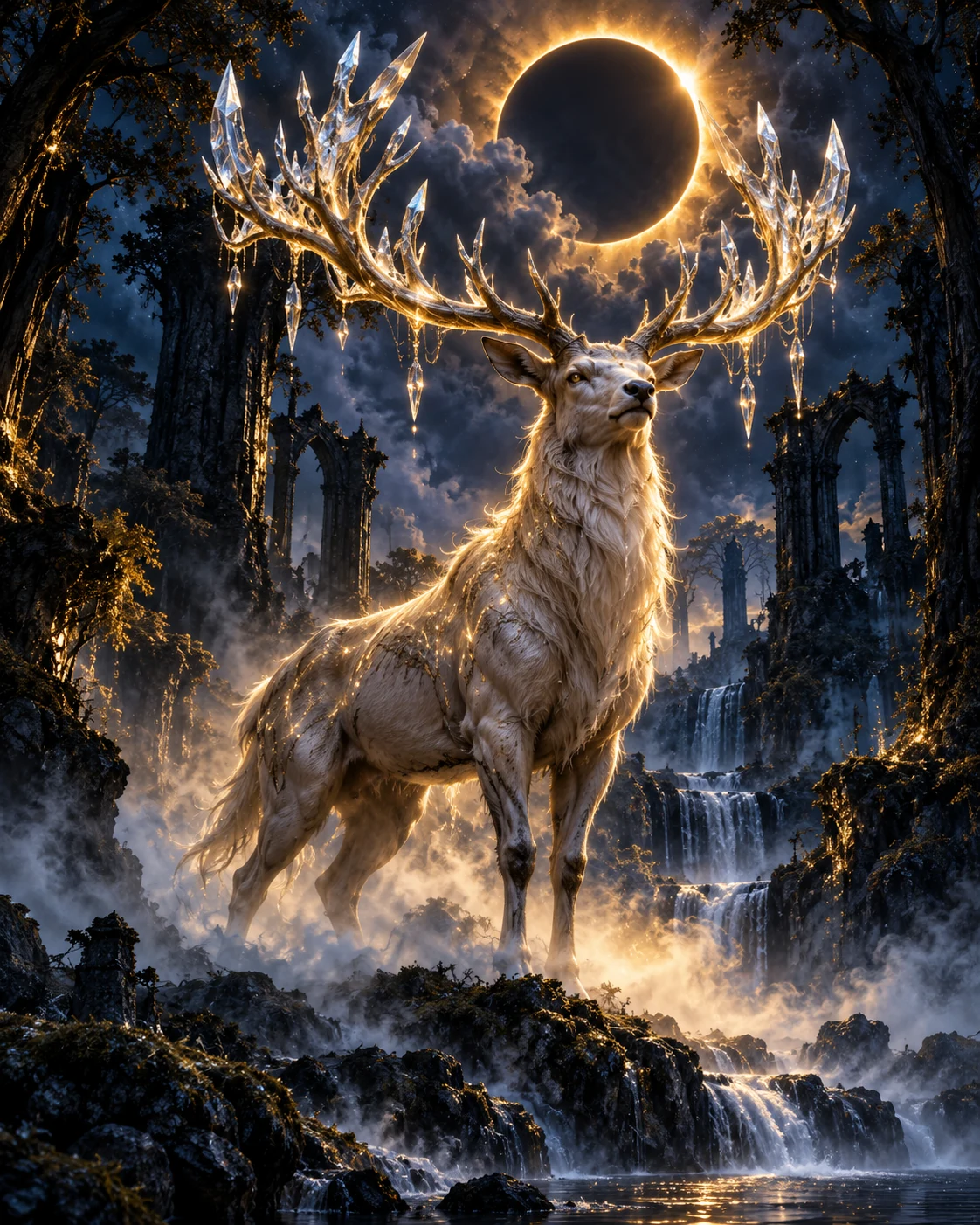 Eclipse Stag — animal wall art
