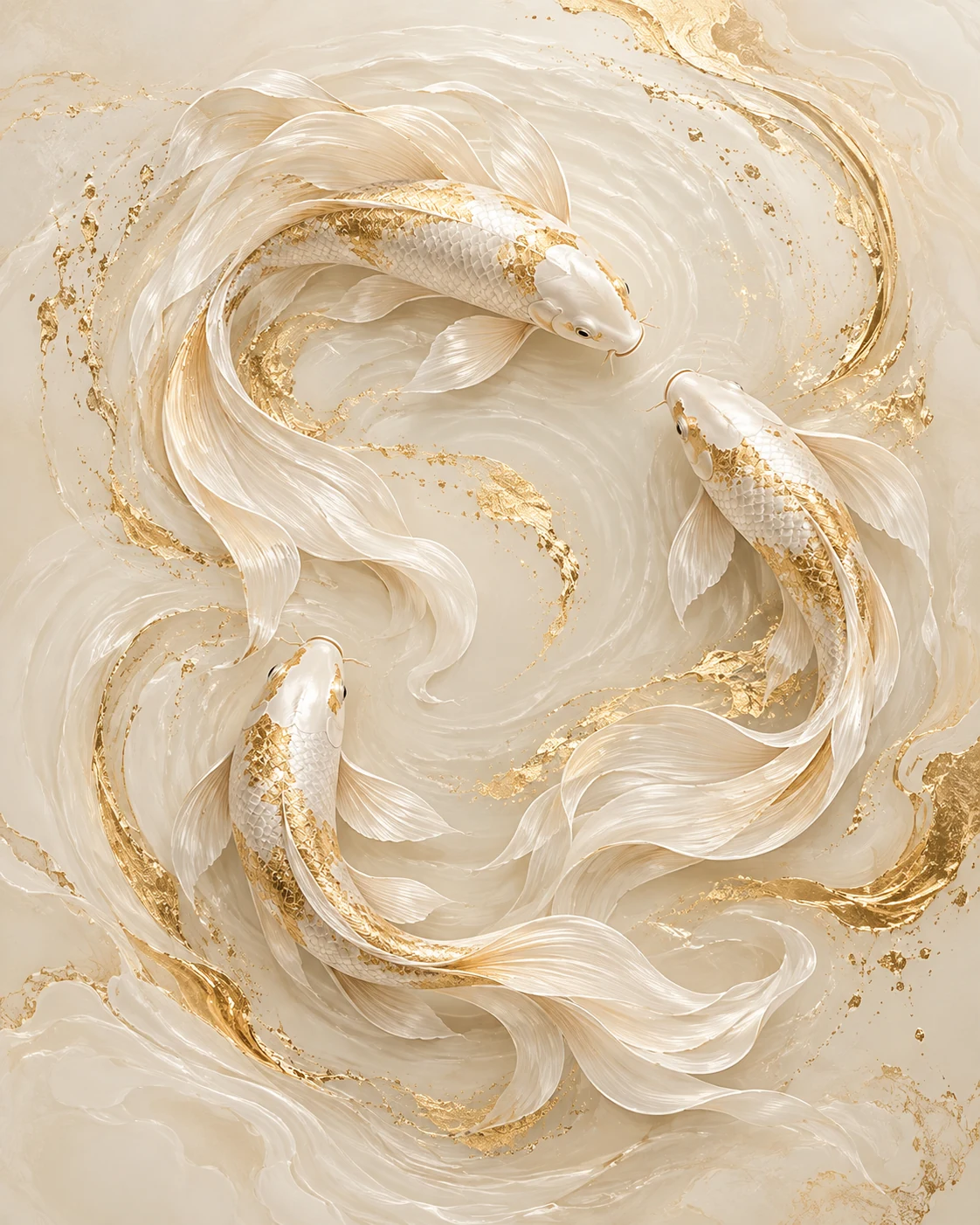 Koi Harmony — animal wall art