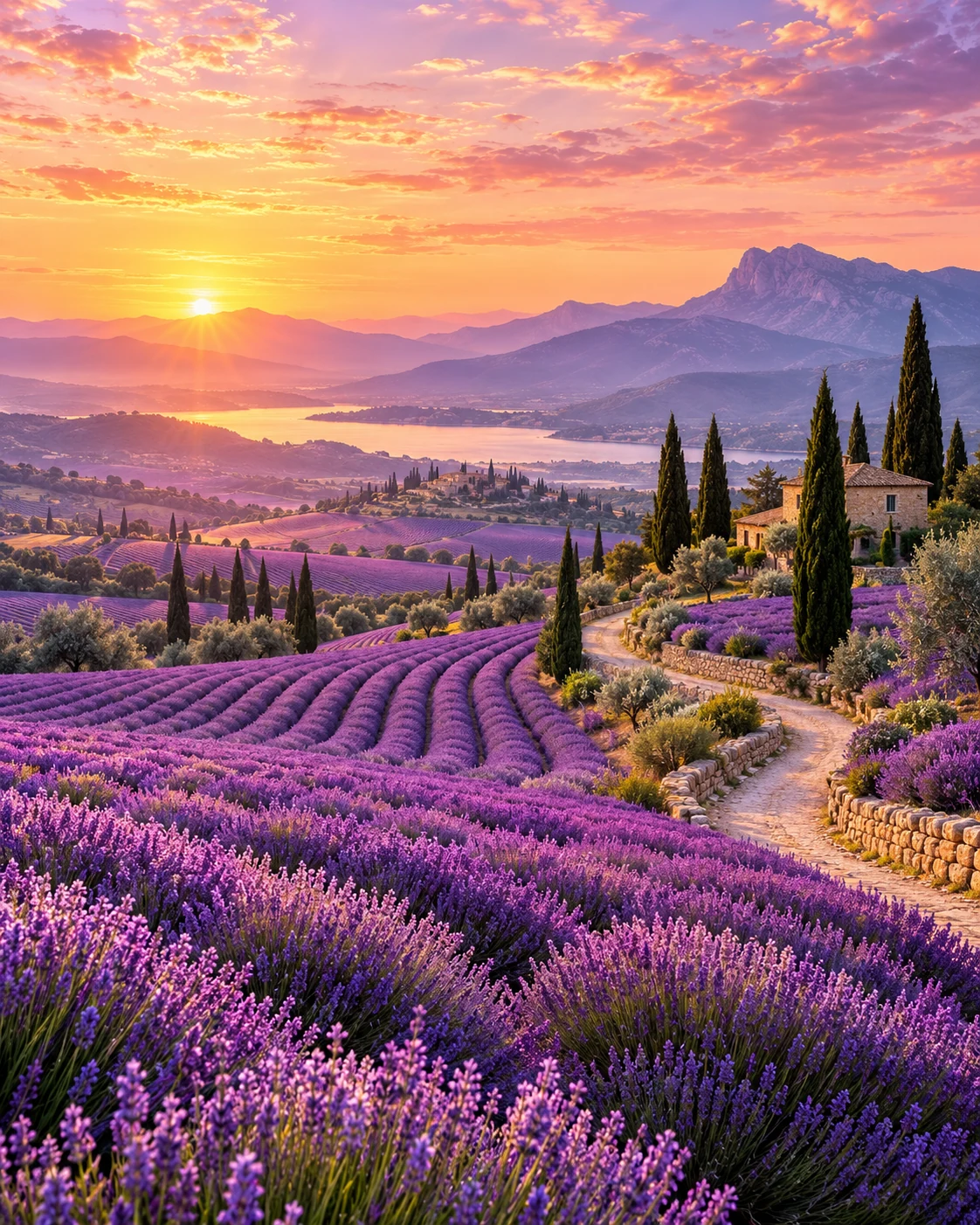 Lavender Horizon — nature wall art