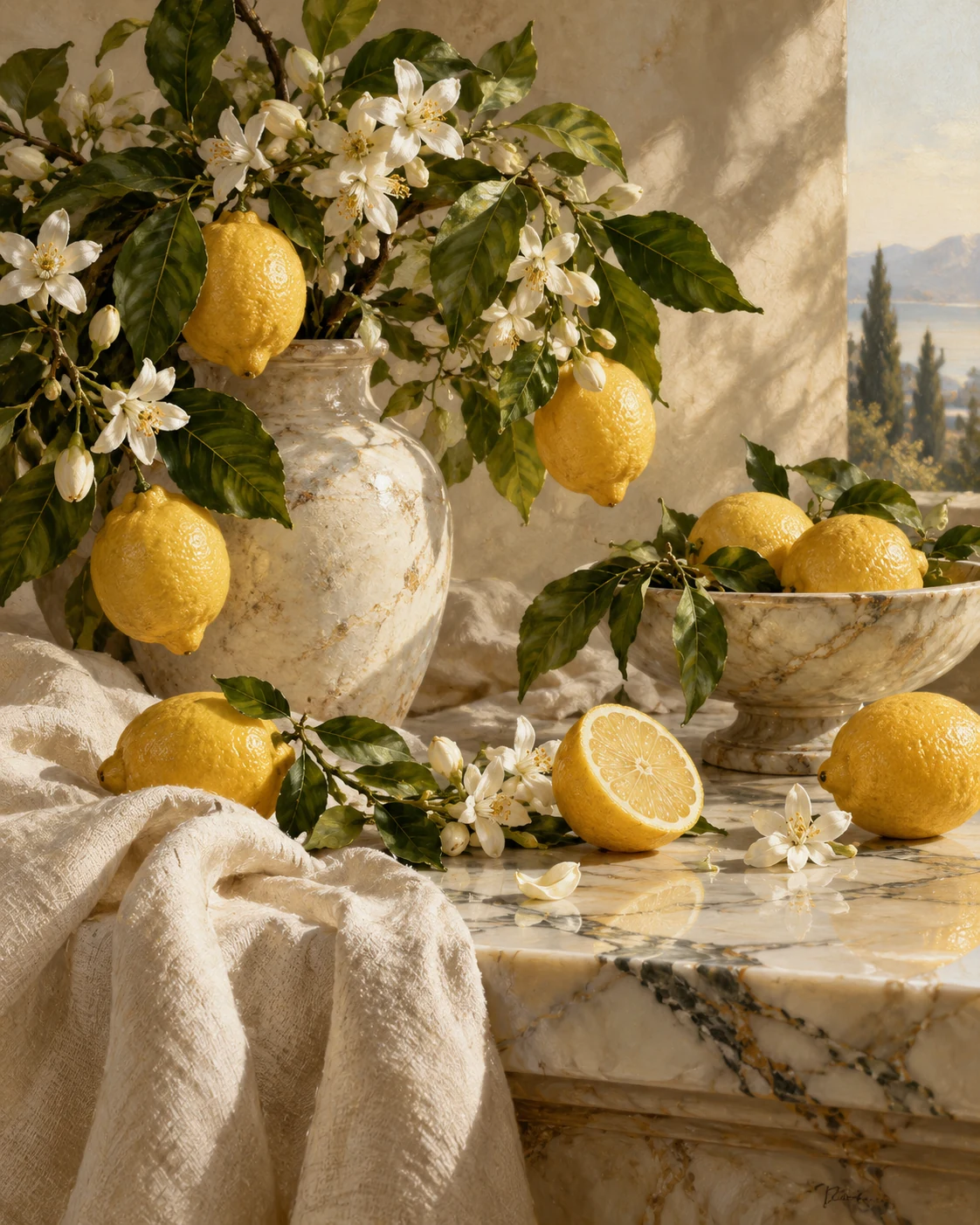 Lemon Reverie — still life wall art