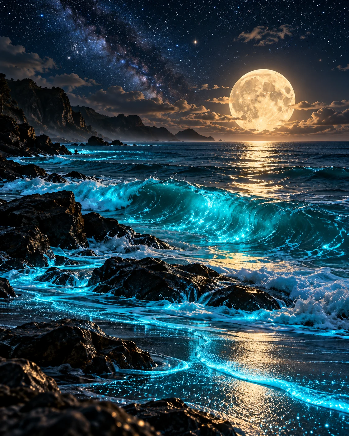 Moonlit Tides — nature wall art