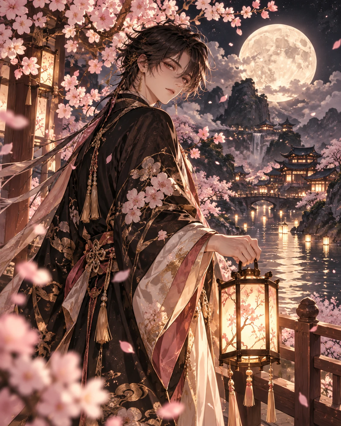 Sakura Reverie — anime-inspired wall art