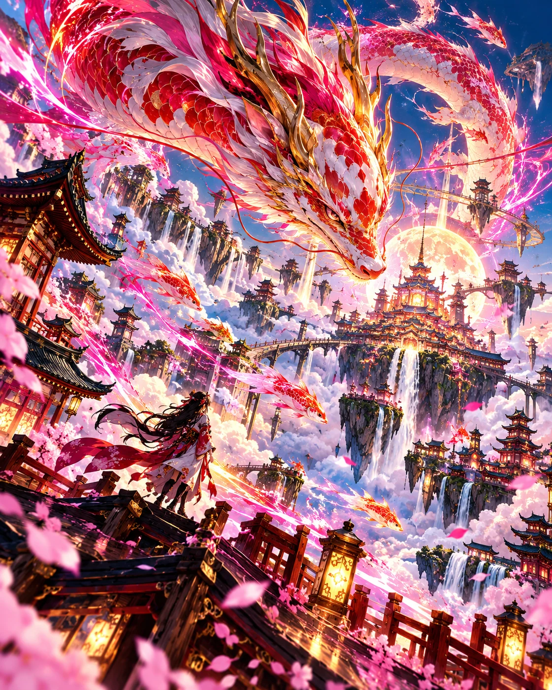 Sky Dragon Festival — anime-inspired wall art