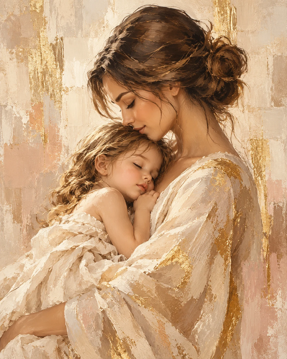 Tender Embrace — portrait and figurative wall art