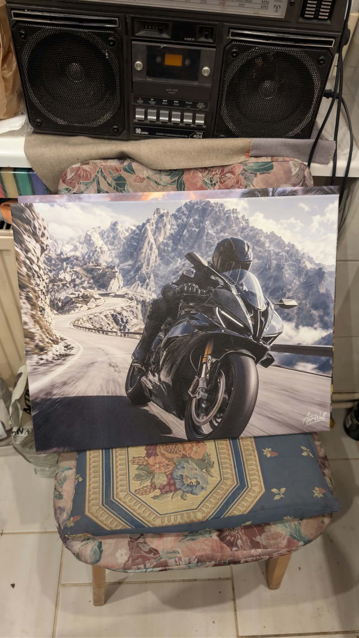 Alpine Rush — automotive wall art