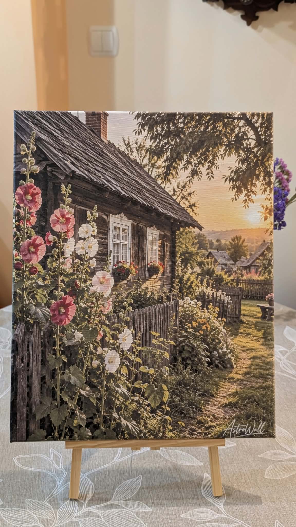 Golden Cottage — landscape wall art