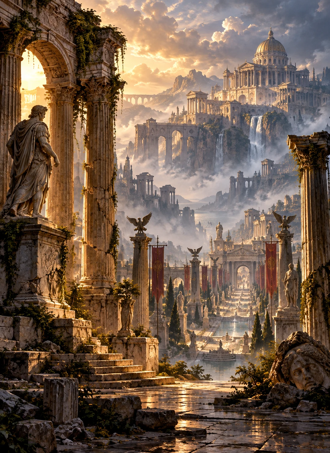 Empire Echo — historical and allegorical wall art