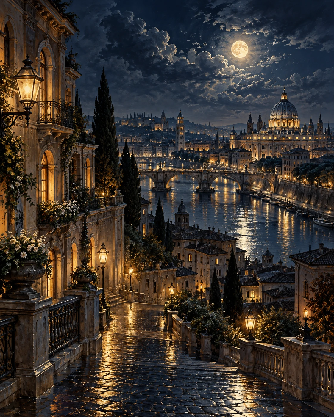 Midnight Veduta — city and architecture wall art