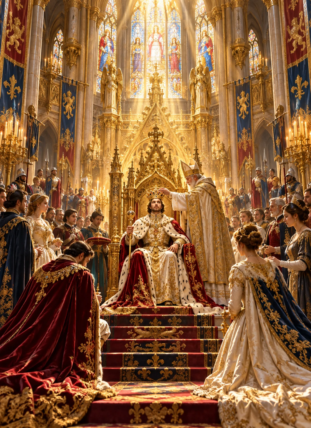 The Coronation — historical and allegorical wall art